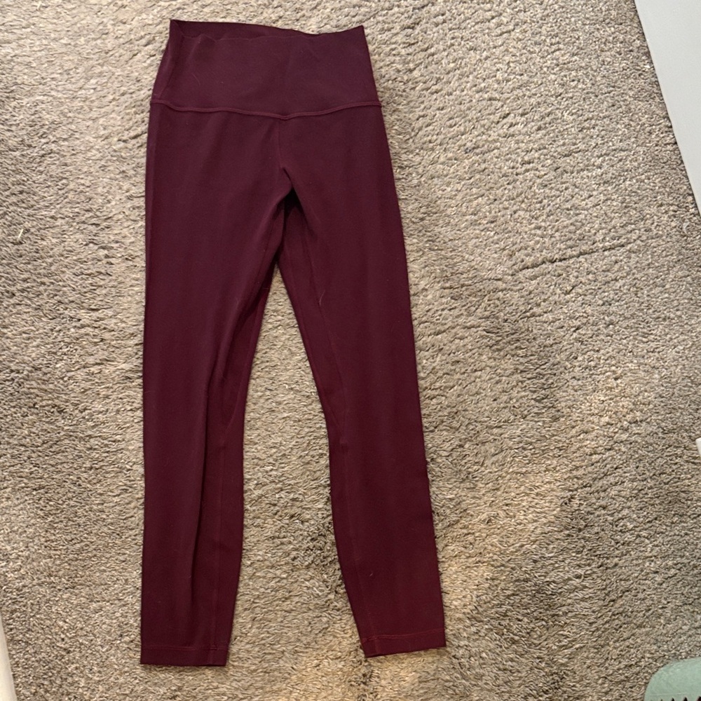 lululemon athletica High-Rise Burgundy Leggings